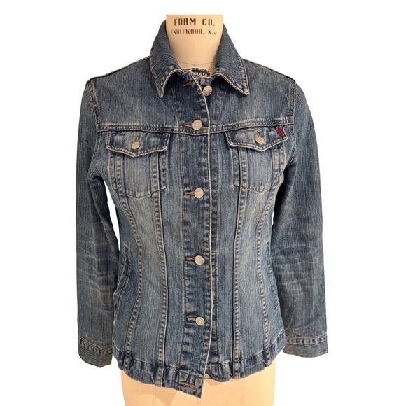 Esprit Denim Jacket Fitted Western Style Jean‎ Jacket Classic Medium - Picture 1 of 7